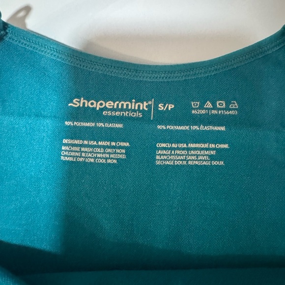 Shapermint Essentials Teal Scoop Neck Cami - Picture 7 of 9